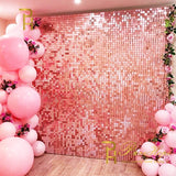 Cifeeo  Party Backdrop Sequin Backdrop Curtain Party Wall Decor Baby Shower Sequin Glitter Background Curtain Birthday Foil Curtain