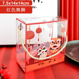 StoBag 10pcs Transparent Portable Box Wedding Birthday Party Baby Shower Baking Cookies Cake Boxes And Packaging Decoration