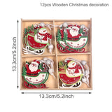 Christmas Gift Wooden Christmas Pendant Merry Christmas Decor for Home 2021 Navidad Ornaments Christmas Tree Decor Xmas Gifts New Year 2022