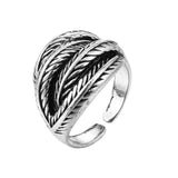 Snake Rings Black Silver Color Metal Punk Open Adjustable Design Animal Exaggerated Finger Ring for Women Men Party Jewelry Gift