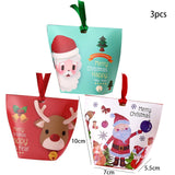 New Christmas Candy Box Gift Bags Xmas Deer Santa Claus Cookie Candy Packages Merry Christmas DIY Home Party Decoration