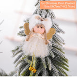 PATIMATE Christmas Angel Plush Doll Pendant Christmas Tree Ornament Christmas Decoration for Home Xmas Gifts Noel Navidad