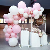 101 DIY Balloons Garland Arch Kit Rose Gold Pink White Balloon for Baby Shower Bridal Shower Wedding Birthday Party Decorations