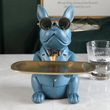 Cifeeo Home Room Decor,Figurine,Cool Bulldog,Sculpture,Table Decoration,Modern,Multifunction,Desk Storage,Statue,Decorative,Coin Bank