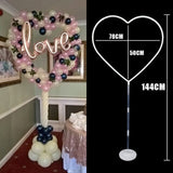 Heart shaped balloon arch frame Wedding Engagement Decorations Balloons Wreath ring for Valentine's Day Bridal Shower Decor