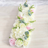 Luxury Wedding Road Cited Flowers Silk Rose Peony Hydrangea DIY Arched Door Flower Row Window T Station Wedding Decoration 50cm