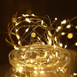 LED String light Silver Wire Fairy Garland Home Christmas Tree Wedding Curtain Party Decoration Holiday lighting