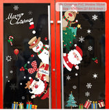 Christmas Window Stickers 2022 Christmas Decorations for Home Merry Christmas Ornament Xmas Navidad Noel Gifts Kid New Year 2023