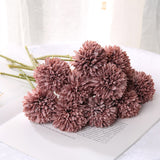 Cifeeo 1/5pcs Dandelion Flower Ball Simulation Bouquets Artificial Flower Wall Fake Flower Home Decoration Wedding Holding Flower