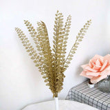 Christmas Gift 7PCS Gold Powder Branches Christmas Decoration Flower Arrangement Accessories Holiday Atmosphere Shooting Props