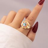 Vintage Inspired Frog Women Ring Hip Hop Animal Rings Cartoon Animal Ring Design Sense Hand Ornament Jewelry