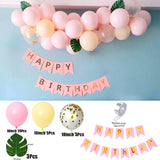 1Set Happy Birthday Balloons Retro Champagne Globos Garland Metallic Balloons For Home Party Wedding Baby Shower Decors Supplies