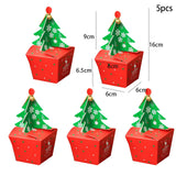 New Christmas Candy Box Gift Bags Xmas Deer Santa Claus Cookie Candy Packages Merry Christmas DIY Home Party Decoration