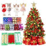 merry christmas decorations for home bow christmas tree decoration bows christmas ball navidad noel tree topper pendant ornament