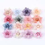 Cifeeo 20 pieces of artificial flower head high quality DIY fake flowers wedding party home living room dining table garden decorations