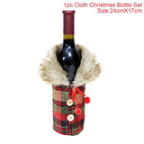 Christmas Wine Bottle Cover Merry Christmas Decorations For Home  Christmas Ornament New Year  Xmas Navidad Gifts