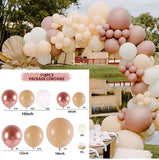 Rose Apricot Macaron Balloon Garland Arch Kit Wedding Birthday Party Decoration Confetti Latex Balloons For Girls Baby Shower