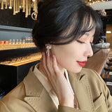 2022 New Classic Zircon Bow Dangle Earrings Fashion Korean Jewelry For Woman Christmas Party Girl's Unusual Luxury Accessories