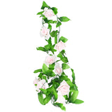 Christmas Gift Artificial Green Eucalyptus Willow Leaves Garland Vine Wedding Greenery Home Birthday Party Table Wall Green Leaves Decoration