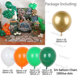 Dinosaur Balloons Garland Kit for Birthdays Baby Showers Decoration Jungle Safari Boy Gifts Dino Baloon Party Decors and T Rex