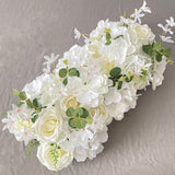 Christmas Gift Artificial Peony Rose Hydrangea Row Wedding Background Fake Flower Wall Decoration DIY Combination Wedding Arch Arrangement