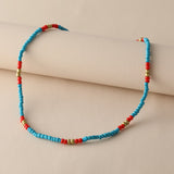 Cifeeo New Lovely Daisy Flower Colorful Beads Pearl Clavicle Choker Necklace for Women Girls Spring Summer Jewelry Wholesale