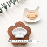 1Pc Cute Christmas Biscuit Mold Cookie Cutter Stamp Xmas Pattern Snowman Gingerbread Man Trees 3D Plastic Cake Decorating Tools