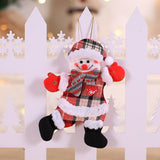 Christmas Gift Supplier 2021 Christmas Decorations for Home Pendants Navidad Christmas Tree Ornaments Hanging Doll Craft Decor Kids Gift