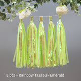 Back to college decoration   Cifeeo  Wedding Decoration Iridescent Paper Tassel Garland For Mermaid Baptism Birthday Baby Shower Decorations Unicorn Party