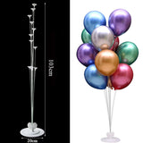 Christmas Gift 7/11 Tubes Air Balls Stand Stick Baloon Stand Holder Wedding Decoration Metallic Balloons Adult Birthday Balloons Party Supplies