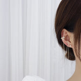 Charm Bling Asymmetry Star Women Earring Temperament Tassel Chain Fashon Stud Earring Wedding Accessories Valentine's Day