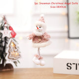 Cifeeo 2023 Christmas Angel Dolls Christmas Tree Decorations for Home Navidad Ornaments Natal Xmas Pandent New Year Gifts for Kids