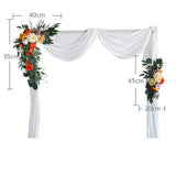 Christmas Gift Wedding Arch Decoration Artificial Flower Wreath Backdrop Wall Garland Table Centerpiece Decor Marriage Party Cornor Flower Row