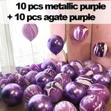 Back to school decoration Cifeeo  20Pcs Metallic Confetti Agate Marble Balloon Latex Transparent Ballon Baby Shower Wedding Birthday Party Decoration Globo