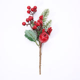 1Pcs Christmas Decor Artificial Flower Stamens Pearl Branches Mixed Berry For Wedding Decoration DIY Gift Box Craft Fake Flowers