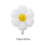 Cifeeo  White Daisy Flower Balloon Baby Shower White Number Birthday Photo Props Egg Flower Ballon Wedding Valentine's Day Decoration