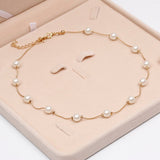 ZOSHI New Fashion Simulated Pearl Necklace for Women Flower Collars Trendy Necklaces & Pendants Statement Necklace Jewelry