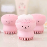 Mini Silicone Face Cleansing Brush Exfoliate Deep Pore Cleaning Skin Massager Face Cleansing Brush Device