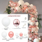 Rose Apricot Macaron Balloon Garland Arch Kit Wedding Birthday Party Decoration Confetti Latex Balloons For Girls Baby Shower