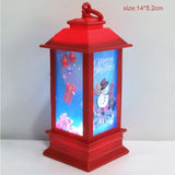 Christmas Gift Christmas Wind Lantern Led Electronic Candle Light Santa Snowman Merry Chrismas Decor For Home Xmas Tree Decor Noel Kids Gifts