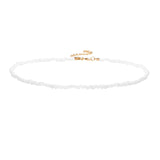 Cifeeo Trendy Bead Strand Beaded Choker Necklace For Women Bohemian Colorful Handmade Short Daisy Pearl Necklace Collar Jewelry