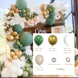 Christmas Gift White Chrome Gold Wedding Birthday Balloon Garland Arch Kit Bachelorette Engagements Anniversary Decoration Balloon Backdrop Diy