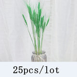 Christmas Gift Bulrush Natural Dried Flowers Artificial Plants Branch Colorful INS Pampas Grass Phragmites Fake Flower Wedding Home Decoration