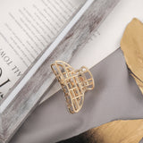 Christmas Gift Women Fashion Hair Claw Korean Minimalist Style Geometric Metal Catch Clip Chic Barrettes Headwear High Quality Hair Accessories