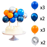 10PCS/PACK 5 Inch Balloon Cake Topper Metallic Confetti Latex Balons For Birthday Baby Shower Wedding Jungle Party Decoration