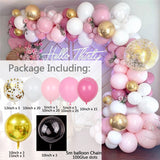 1set Macaron Baby Purple Balloons Set Pink Chrome Gold Garland Arch Kit Wedding Birthday Party Decoration Supplies Baptism Kid