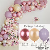 1Set White Gold Balloon Garland Arch Kit Wedding Latex Balloon Kid's Adult Birthday Party Decoration Baby Shower Globos Supplies