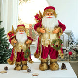 Christmas Gift New Year  Christmas Decorations For Home 30/45/60cm Santa Claus Doll Children gifts Christmas Xmas Tree Ornaments Navidad