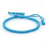 Christmas Gift Blue Rope Knots Bracelet Women Lucky Handmade Braided Tibetan Buddhist Adjustable Bracelets Bangles For Men Fashion Jewelry Gift