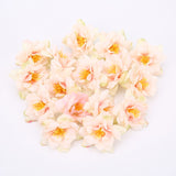 Cifeeo 10PCS 5.5cm Artificial Flower Head Silk Rose Orchid For Wedding Decoration Party DIY Wreath Gift Scrapbooking Craft Fake Flower